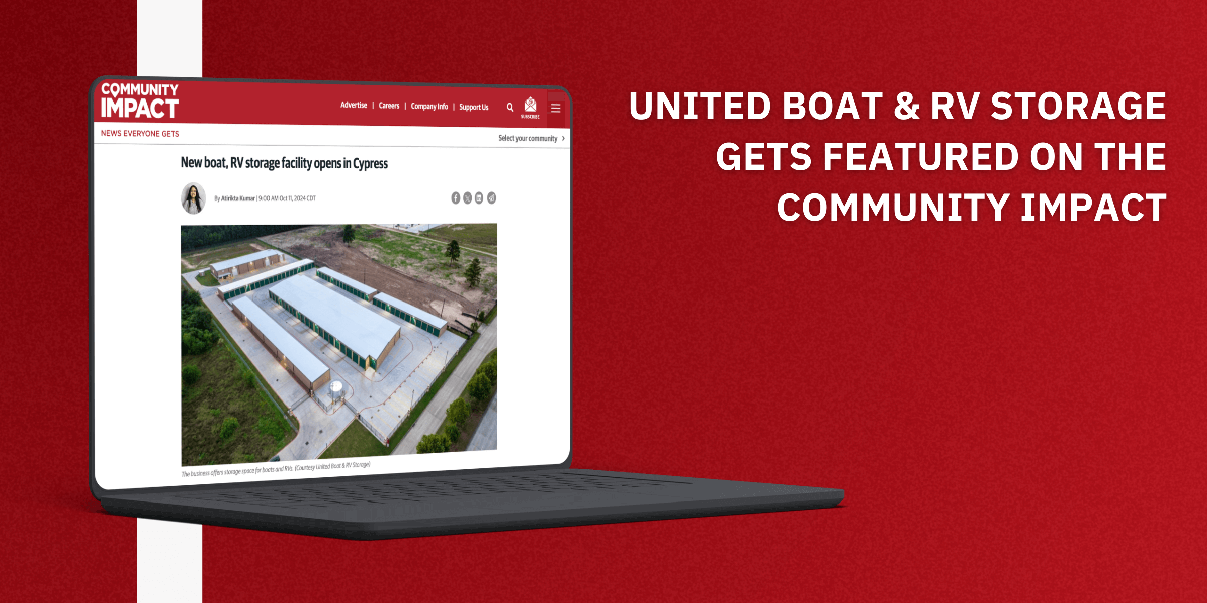 united boat & rv storage in community impact